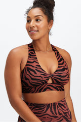 oasis twist medium impact sports bra