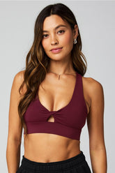 oasis twist medium impact sports bra