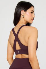oasis twist medium impact sports bra