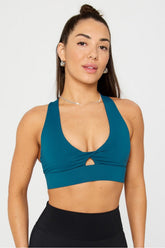 oasis twist medium impact sports bra