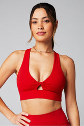 oasis twist medium impact sports bra
