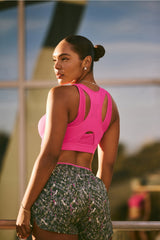 front zip high impact sports bra