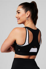 front zip high impact sports bra
