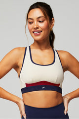 belle racerback high impact sports bra