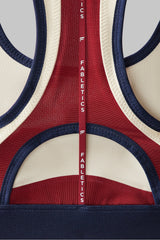 belle racerback high impact sports bra