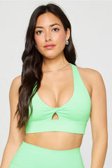oasis twist medium impact sports bra