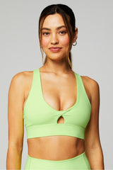 oasis twist medium impact sports bra