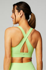 oasis twist medium impact sports bra