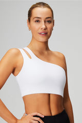 asymmetrical double strap midi bra