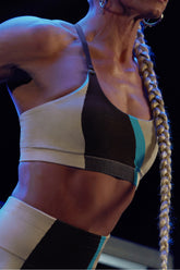 seamless t-back low impact sports bra