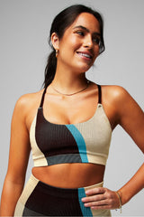 seamless t-back low impact sports bra