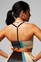 seamless t-back low impact sports bra