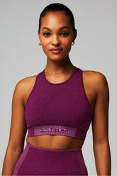 seamless low impact sport stripe bra