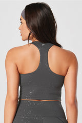clara built-in bra cropped tank