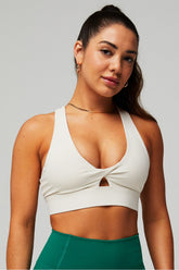 oasis rib twist medium impact sports bra