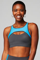 mesh breathable medium impact sports bra