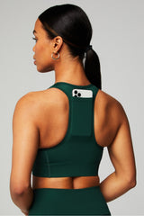 on-the-go zip medium impact sports bra