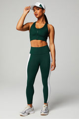 on-the-go zip medium impact sports bra