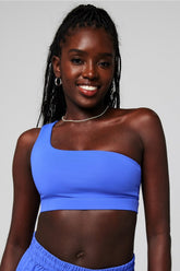 asymmetrical low impact bra