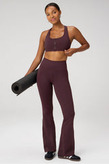 essential front zip medium impact sports bra