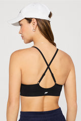sleek seamless strappy low impact bra
