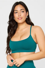 sleek seamless strappy low impact bra