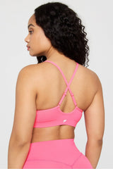 sleek seamless strappy low impact bra
