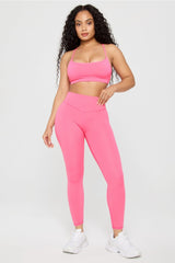 sleek seamless strappy low impact bra