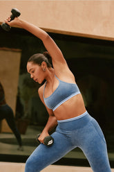 sleek seamless strappy low impact bra