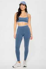 sleek seamless strappy low impact bra