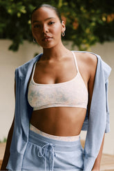 sleek seamless strappy low impact bra