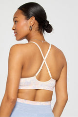 sleek seamless strappy low impact bra