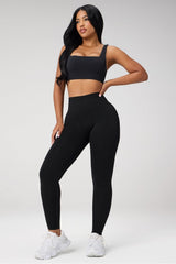 sleek seamless square neck low impact bra