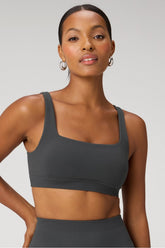 sleek seamless square neck low impact bra
