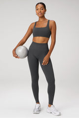 sleek seamless square neck low impact bra