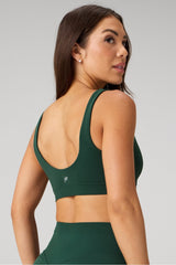 sleek seamless square neck low impact bra