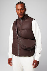 the vegan leather sling bag