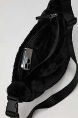 the faux fur sling bag