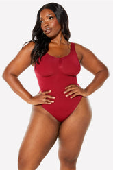 nearly naked shapewear thong bodysuit