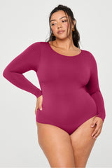 nearly naked shapewear long sleeve bodysuit