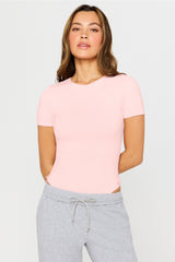 snug cotton short sleeve brief bodysuit