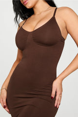 smooth as hell shaping maxi dress