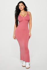 smooth as hell shaping maxi dress