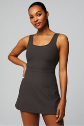 sporty rib built-in short dress