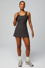 sporty rib built-in short dress