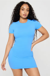 seamless short-sleeve dress