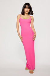 soft rib maxi dress