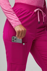 high-rise on-call scrub jogger