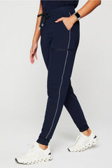 high-rise on-call scrub jogger (reflective)
