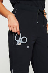 high-rise on-call scrub jogger (reflective)